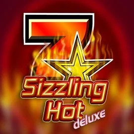 Sizzling Hot Deluxe slot logo by Novomatic at Lanista Casino